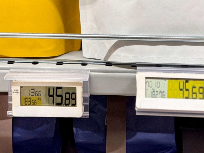 grocery store shelf labeling